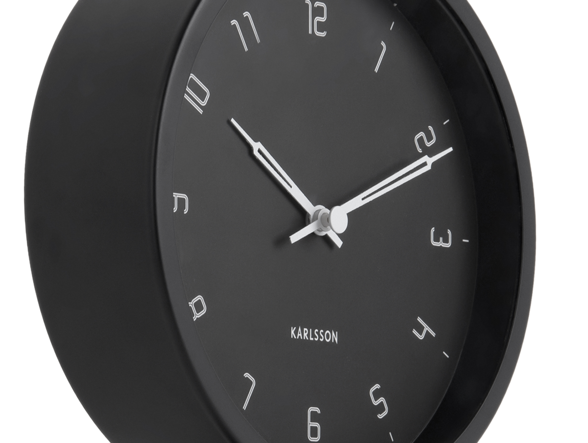 Table clock Stark iron matt black