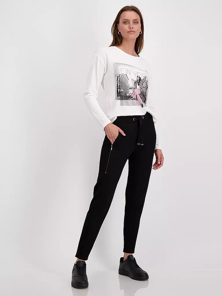 MONARI Hose Jogging Fit  schwarz