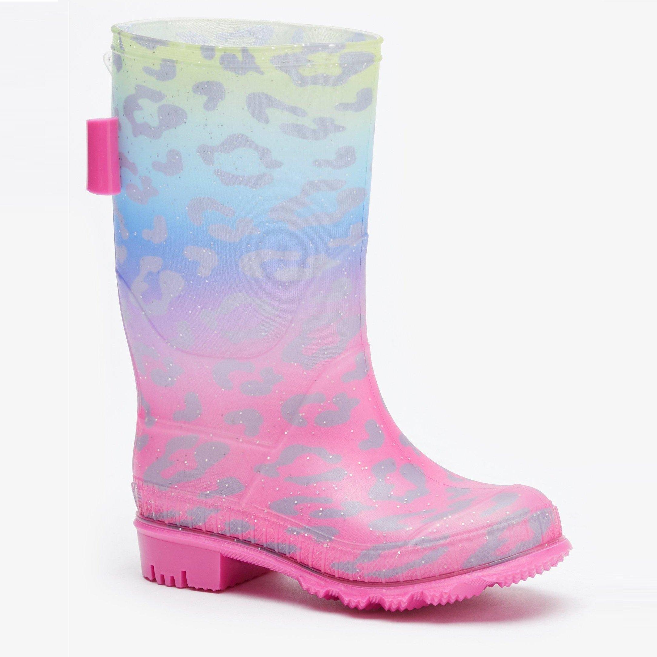 Be You Studio Girls Leopard Wellies