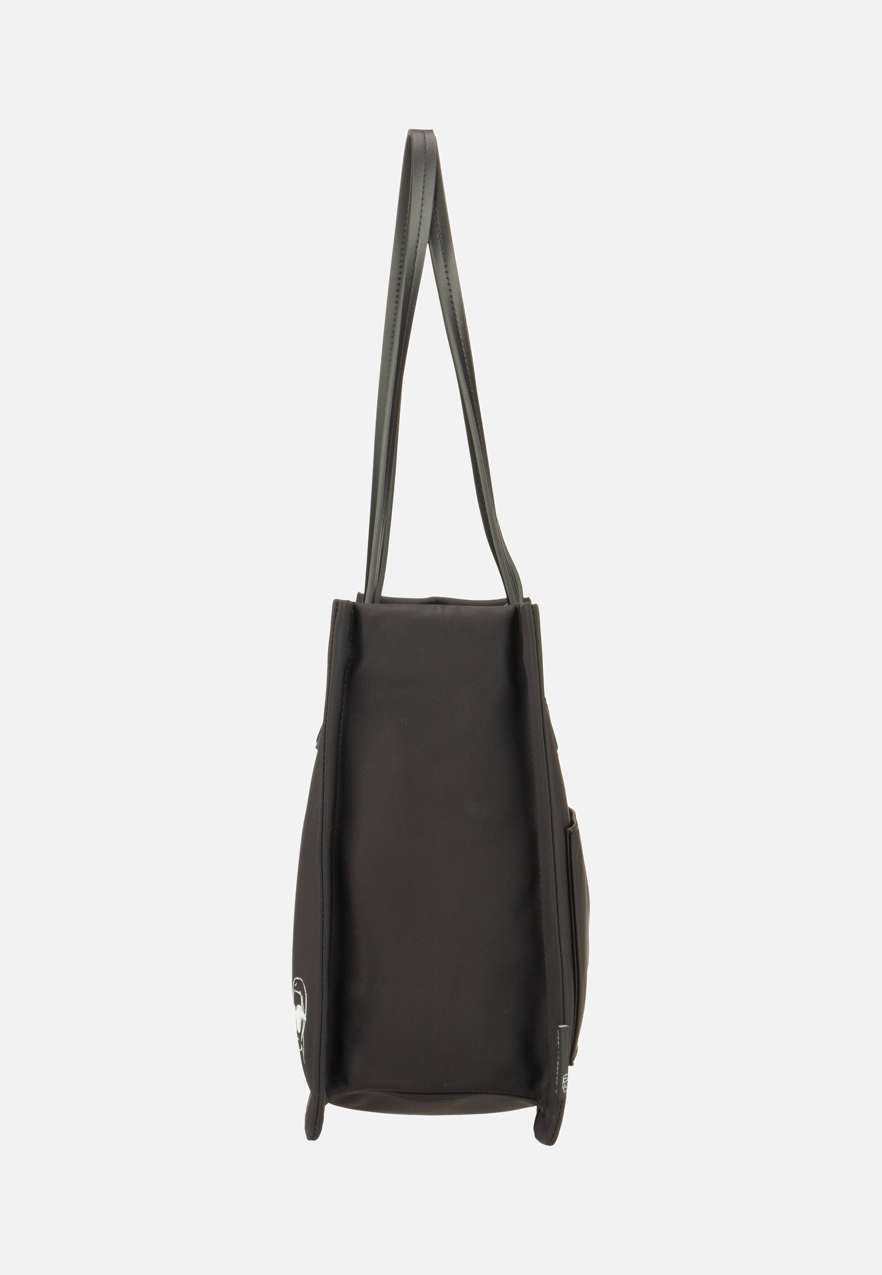 Ikon Nylon outl MD Square 30175 Black - Shopper