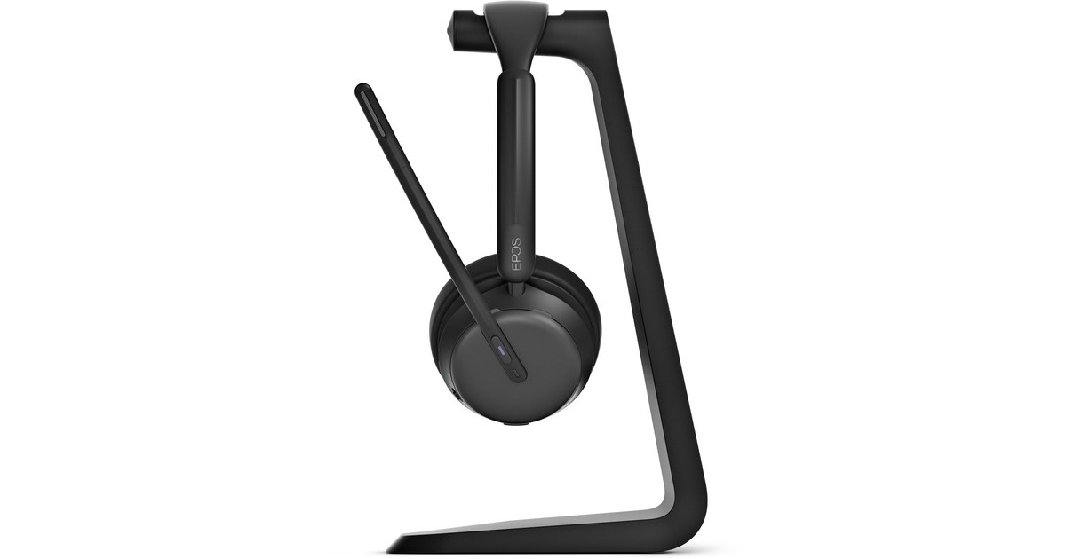 EPOSIMPACT 1061T ANC on-ear headset  (Zwart, Incl. oplaadstandaard)