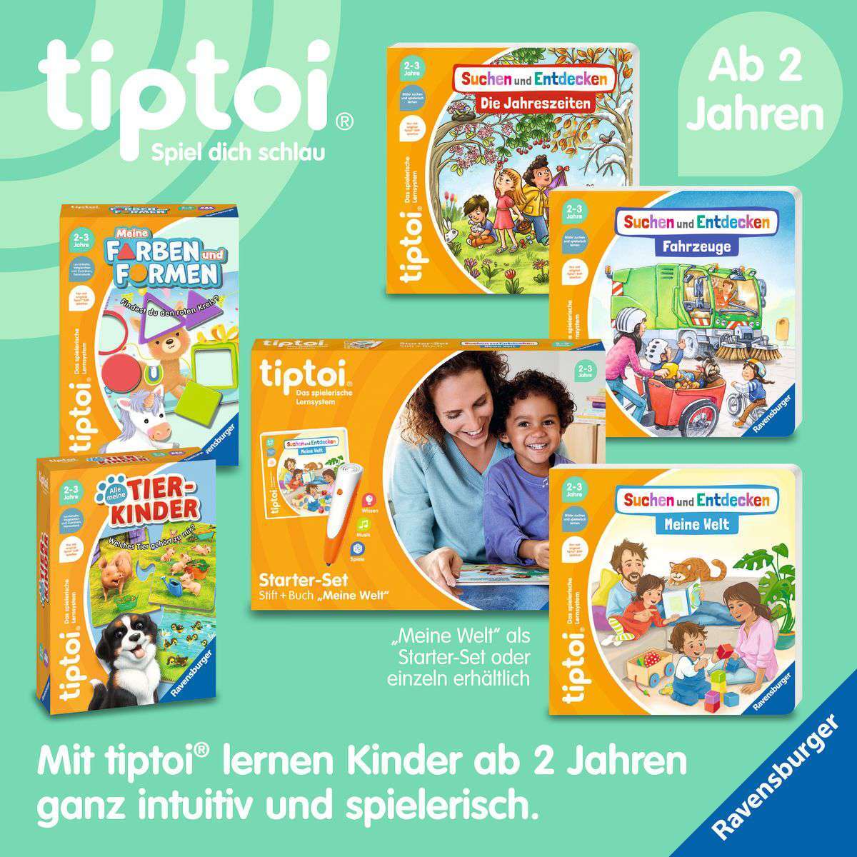 Ravensburger Spiel tiptoi® Starter-Set: Stift und Bilderbuch Meine Welt