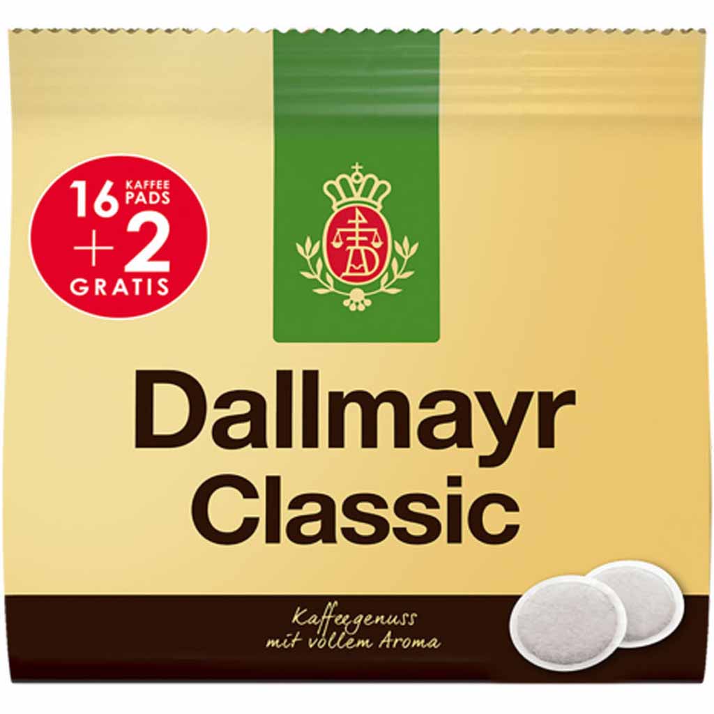 Dallmayr Kaffeepads Classic 18er 124g MHD:30.5.26
