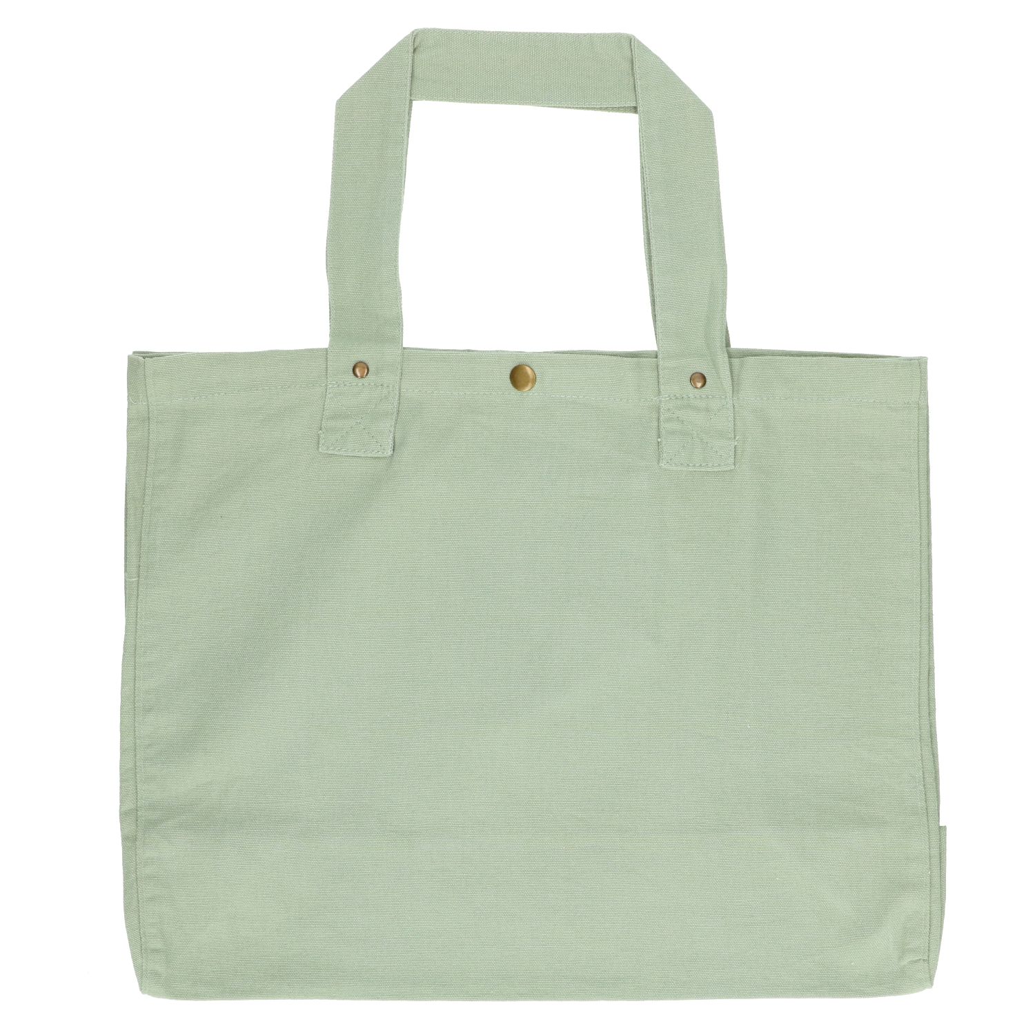 Shopper, bio-katoen, groen, 46 x 34 x 18 cm