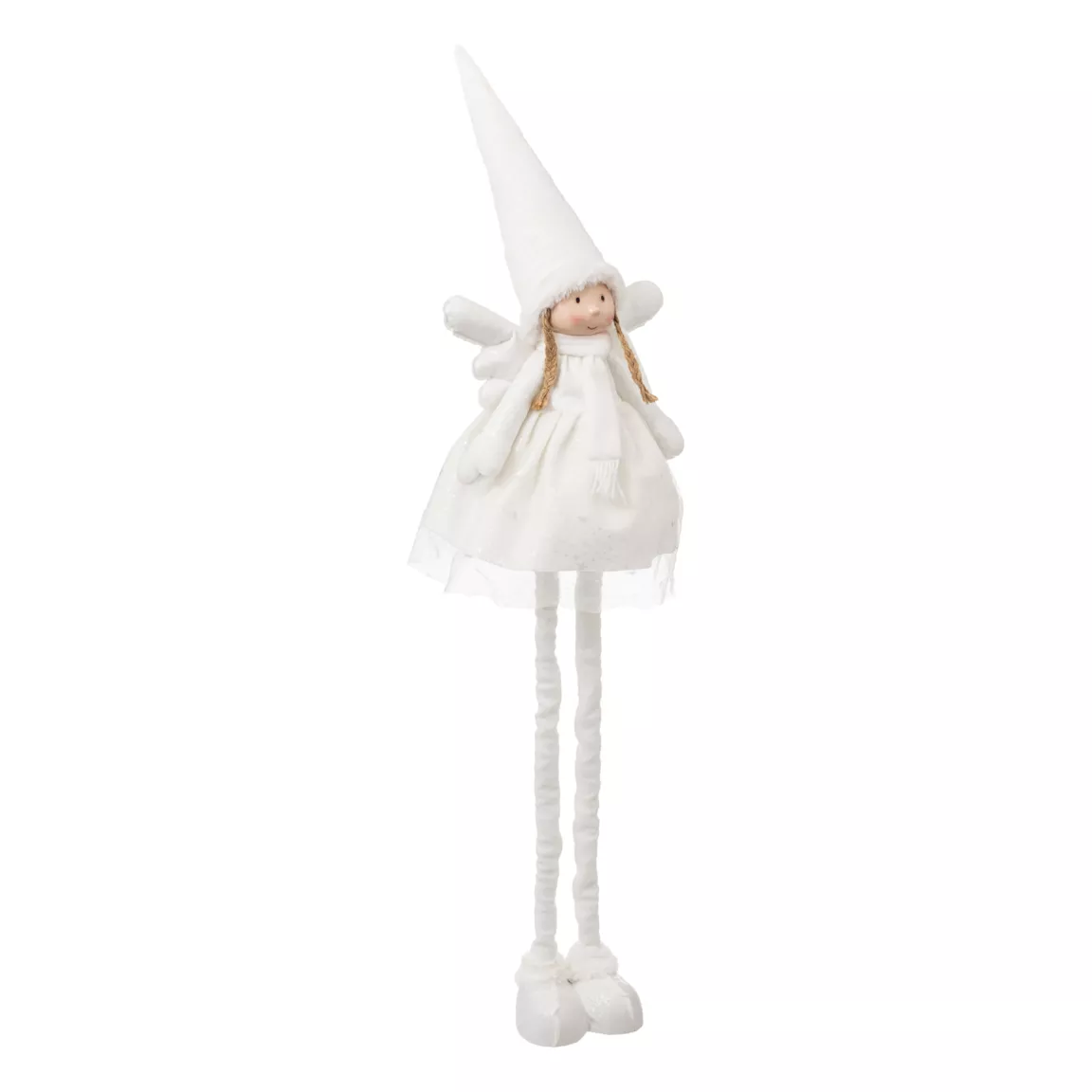 Ange de Noël déco (H120 cm) Ilda et jambes téléscopiques