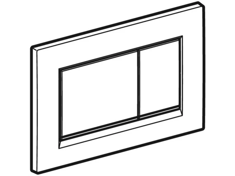 Geberit 115.883.JQ.1, Skylleplade, Rød, Krom, Geberit, 246 mm, 12 mm, 164 mm