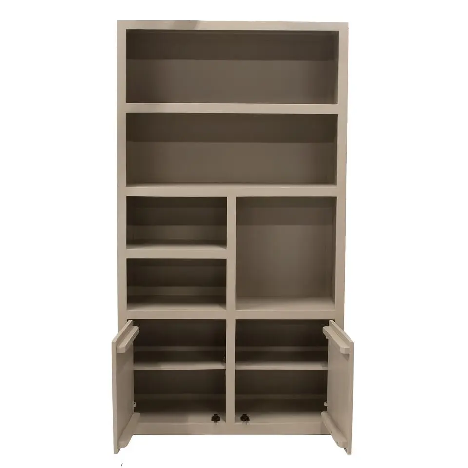 Wandkast Hardhout Beige - 120x45x220cm - Xander