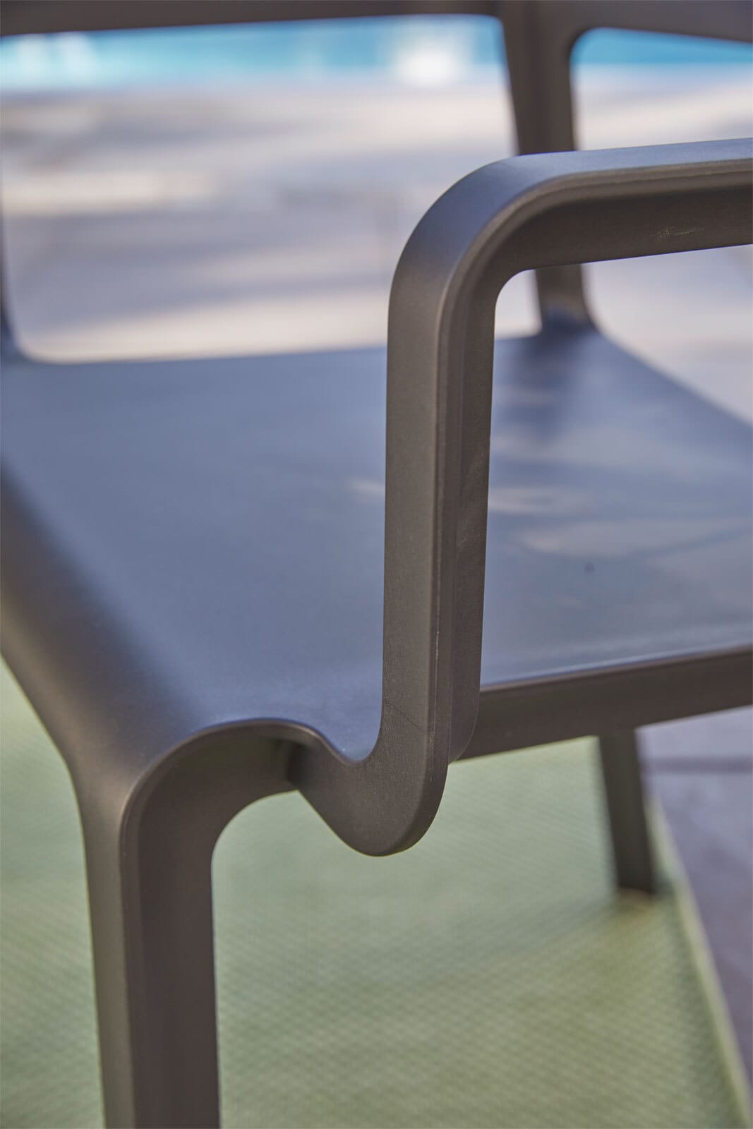 NARDI Stapelstuhl Garten TRILL AL 2er Set anthrazit