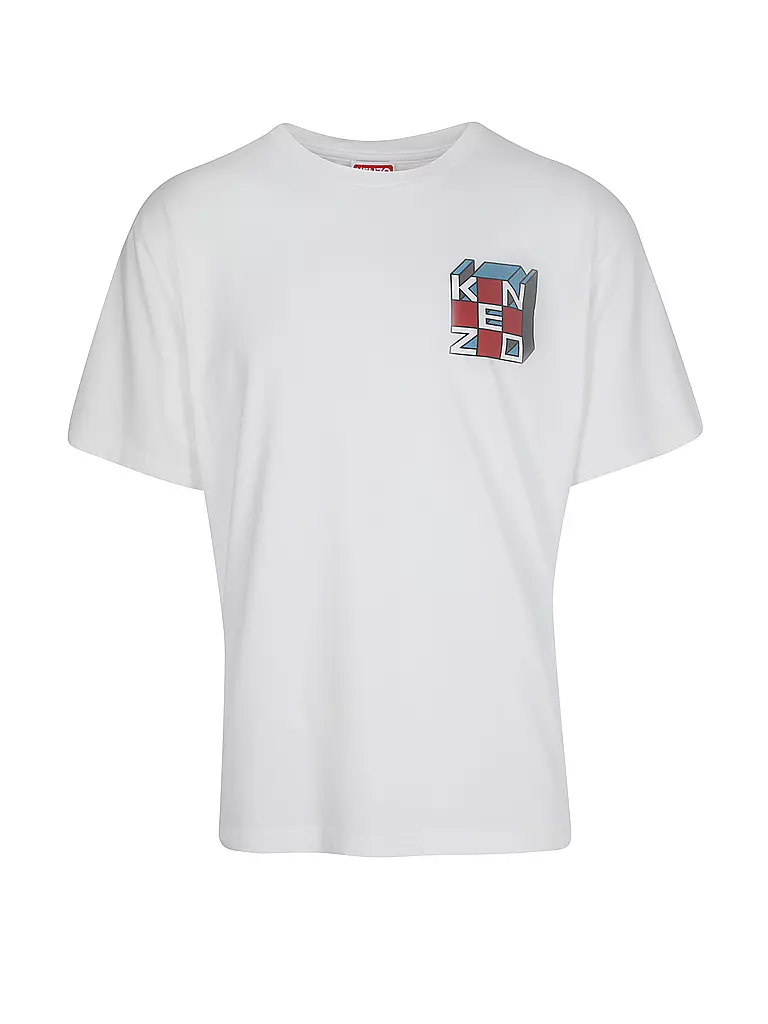 KENZO T-Shirt KUBE weiss