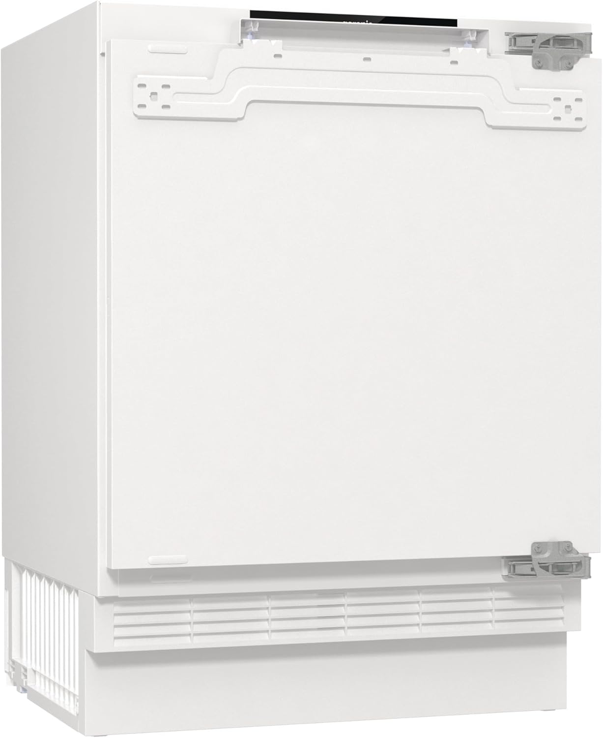 Gorenje RBIU609EA1 Einbau-Tischkühlschrank m. Gefrierfach/88er Nische/Festtürscharnier/EEK: E/121 Liter/Festtürtechnik/SuperCool/Temperaturanzeige/Türanschlag wechselbar/HxBxT:81,8x59,5x54,5cm/Weiß