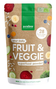 Purasana Vegan Fruit & Veggie Superfood Poeder 216GR