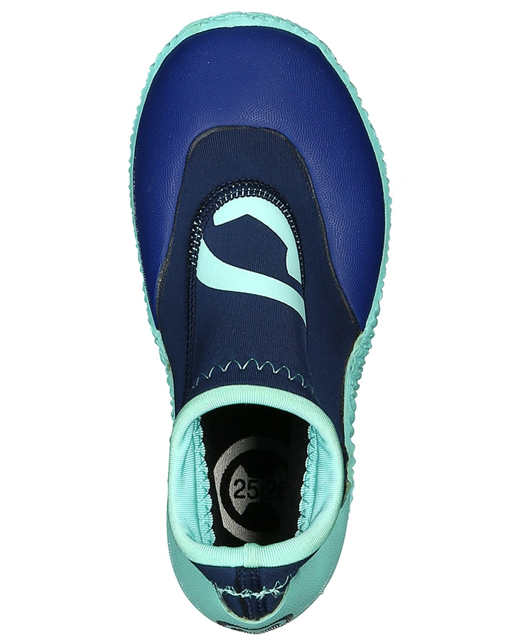 Neopren-Badeschuhe LOW TOPS – BLUE IRIS in dunkelblau/aqua