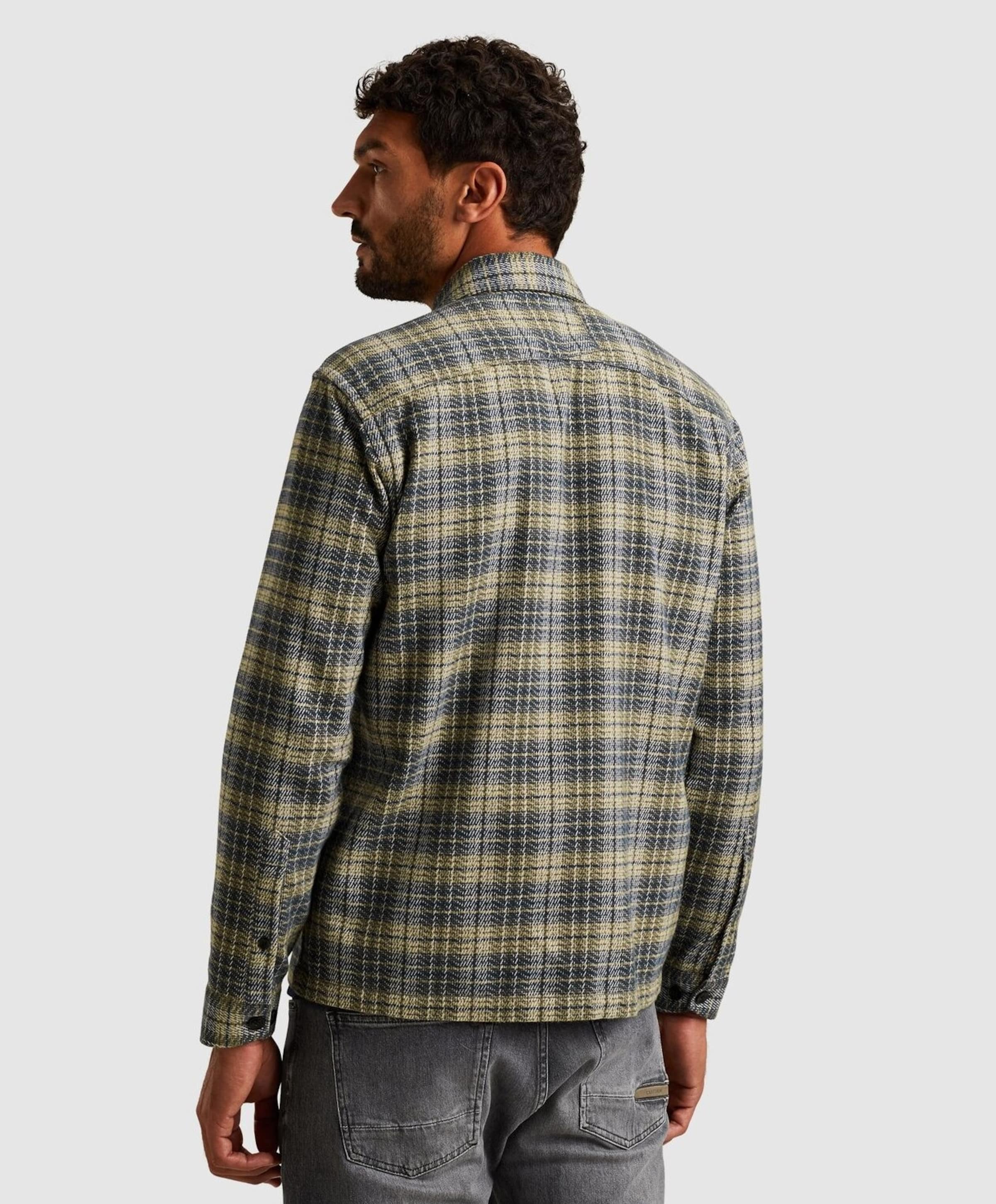 Cast Iron Heren overshirt grijs