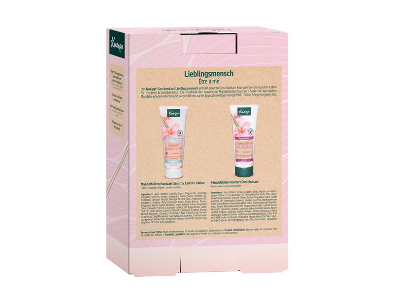Kneipp Geschenkset Lieblingsmensch Mandelblüte 2-teilig Reichhaltiges und feuchtigkeitsspendendes Pflegeset mit Mandelblütenduft