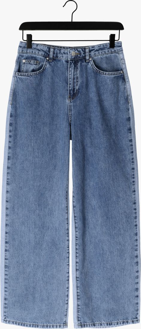 lichtblauwe alix the label jeans ladies woven mix denim pants