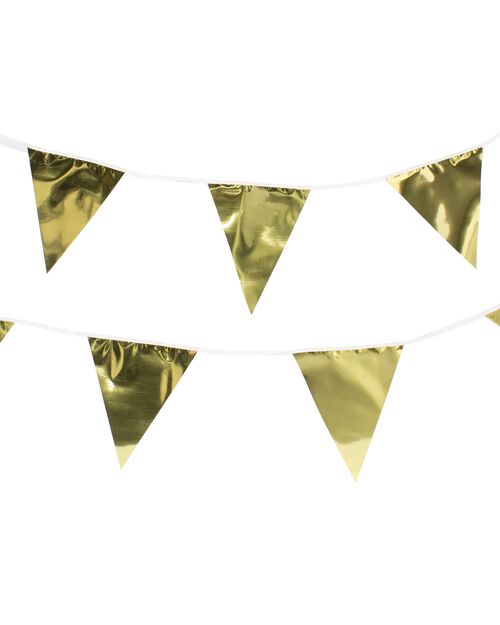 guirlande drapeaux dorée 10 m