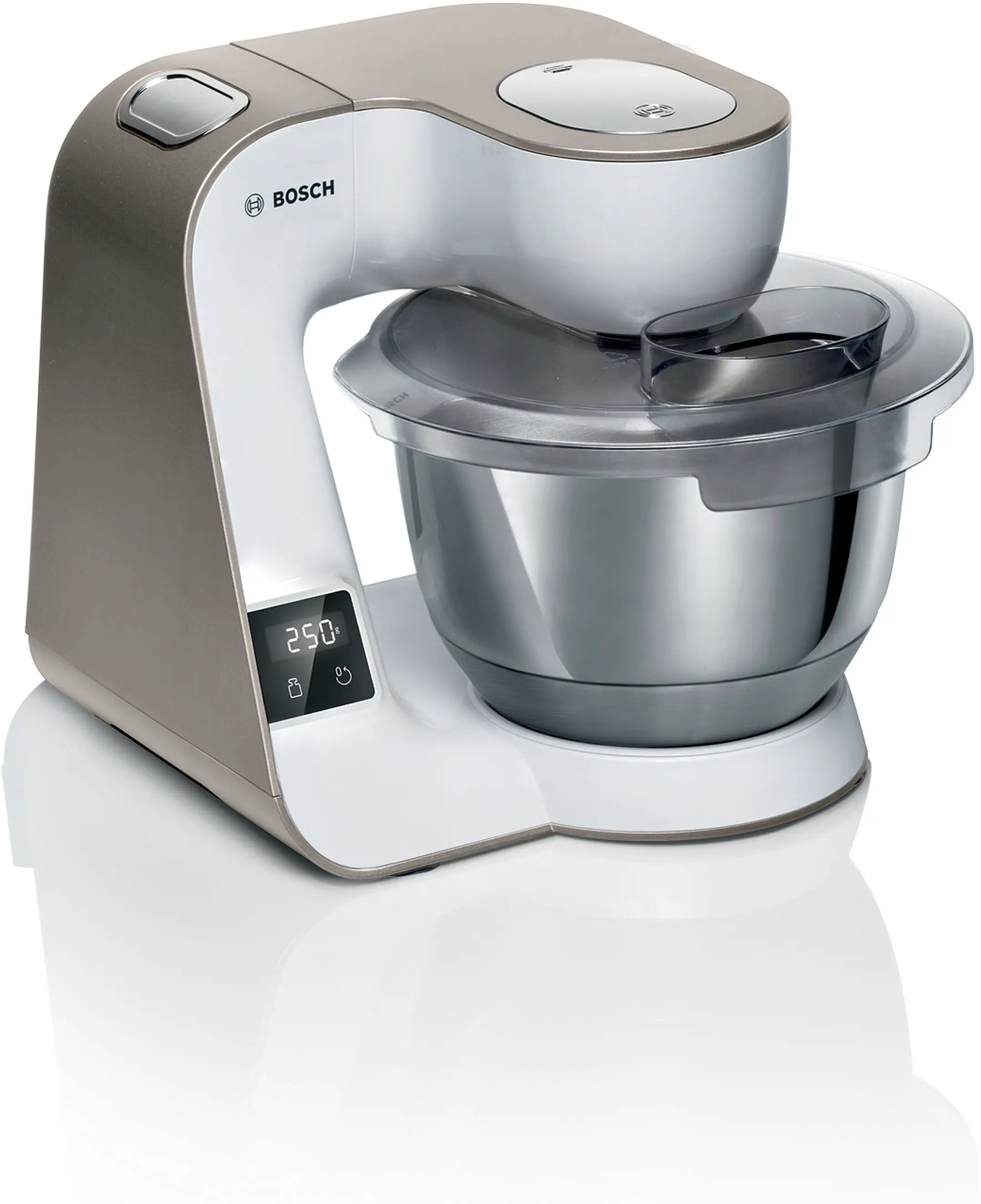 Serie 4 Keukenmachine met weegschaal en timer MUM 5 1000 W Wit, Champagne