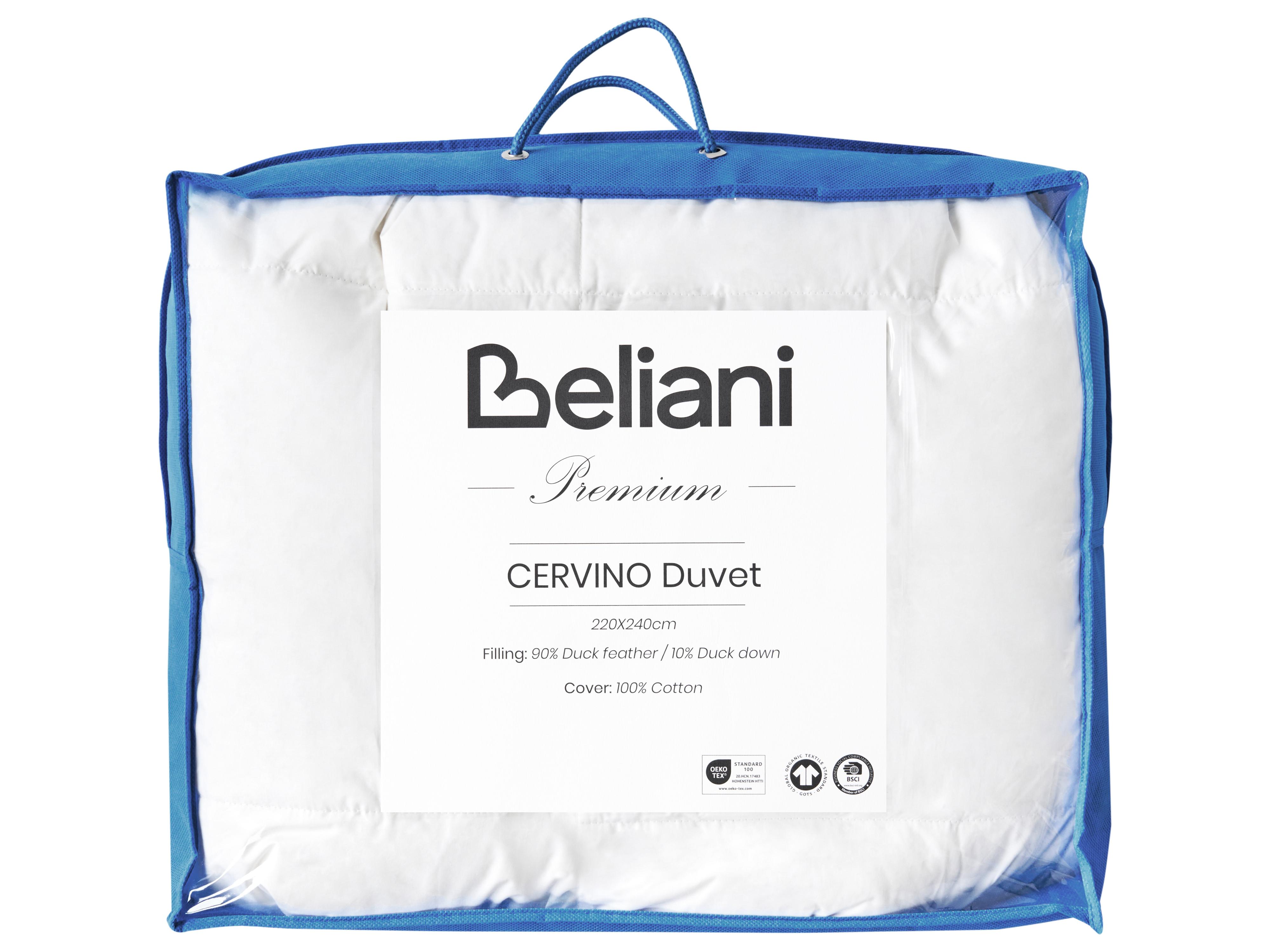 Dekbed licht warm Eendenveren en eendendons CERVINO 220 x 240 cm