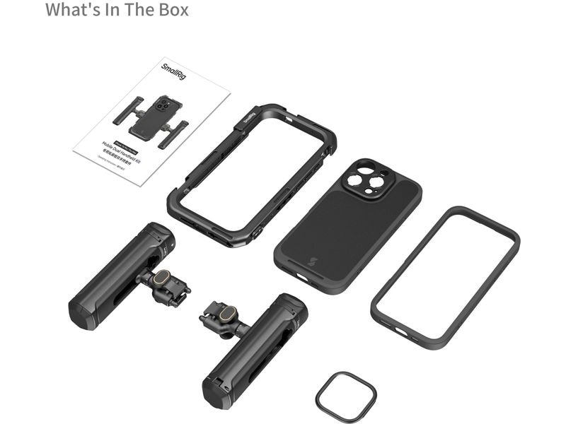 Smallrig Mobile Dual Handheld Kit für iPhone 16 Pro Max Für professionelle Videoaufnahmen, Live-Streaming und Filmaufnahmen auf Mobilgeräten