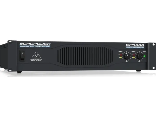 Behringer asd, 4000 W, 0,02%, 34 dB, 20000 ohm (O), 20 - 20000 Hz, 1/4