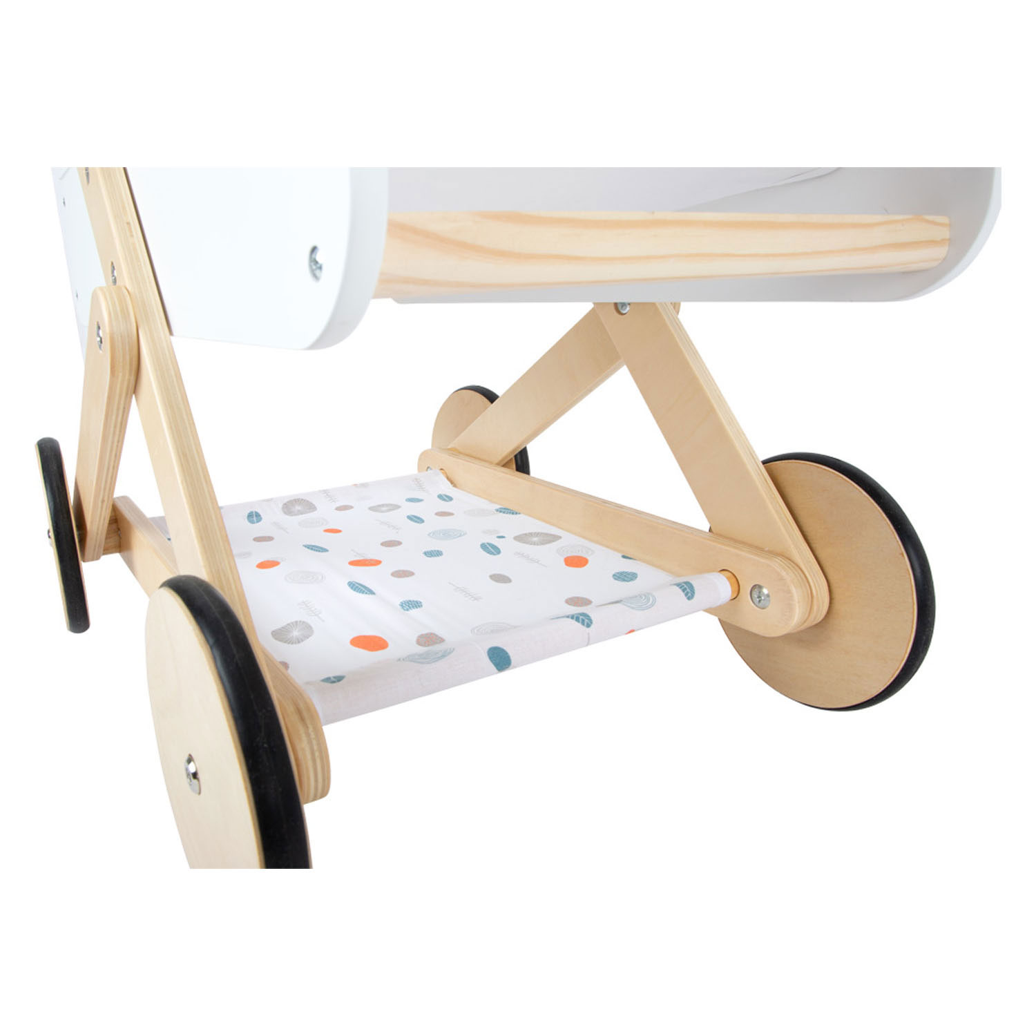 Small Foot-Houten Poppenwagen Little Button
