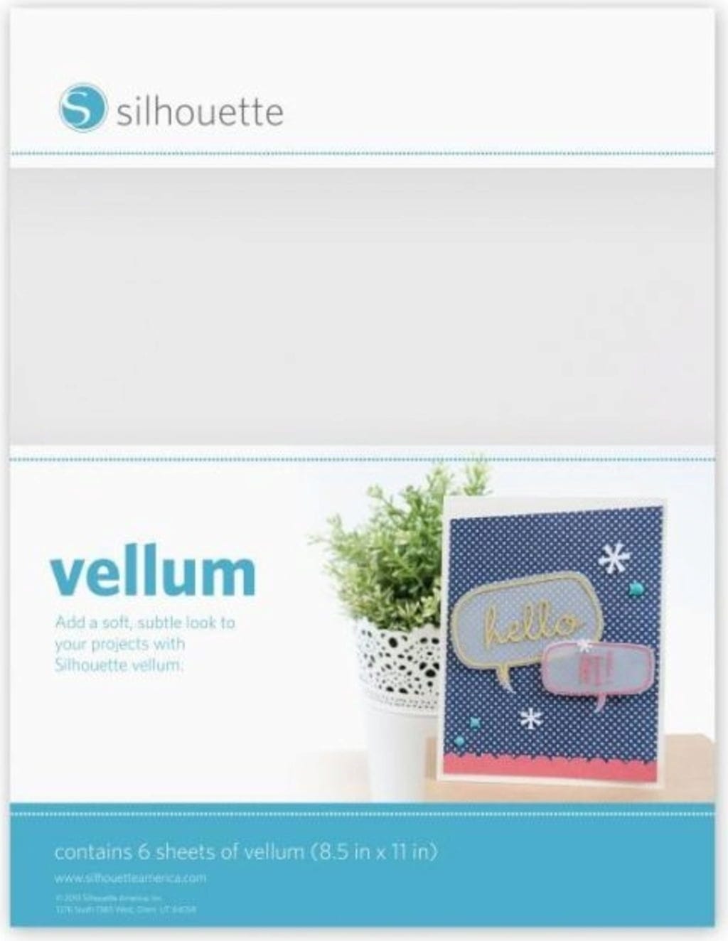 Silhouette  Vellum    Halbtransparentes, bedruckbares Papier für präzise Print & Cut Designs