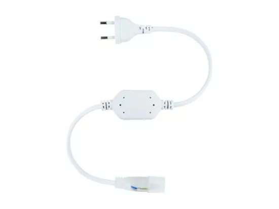 Câble Rectificateur pour Néon LED Flexible 360º Rond Monochrome Blanc