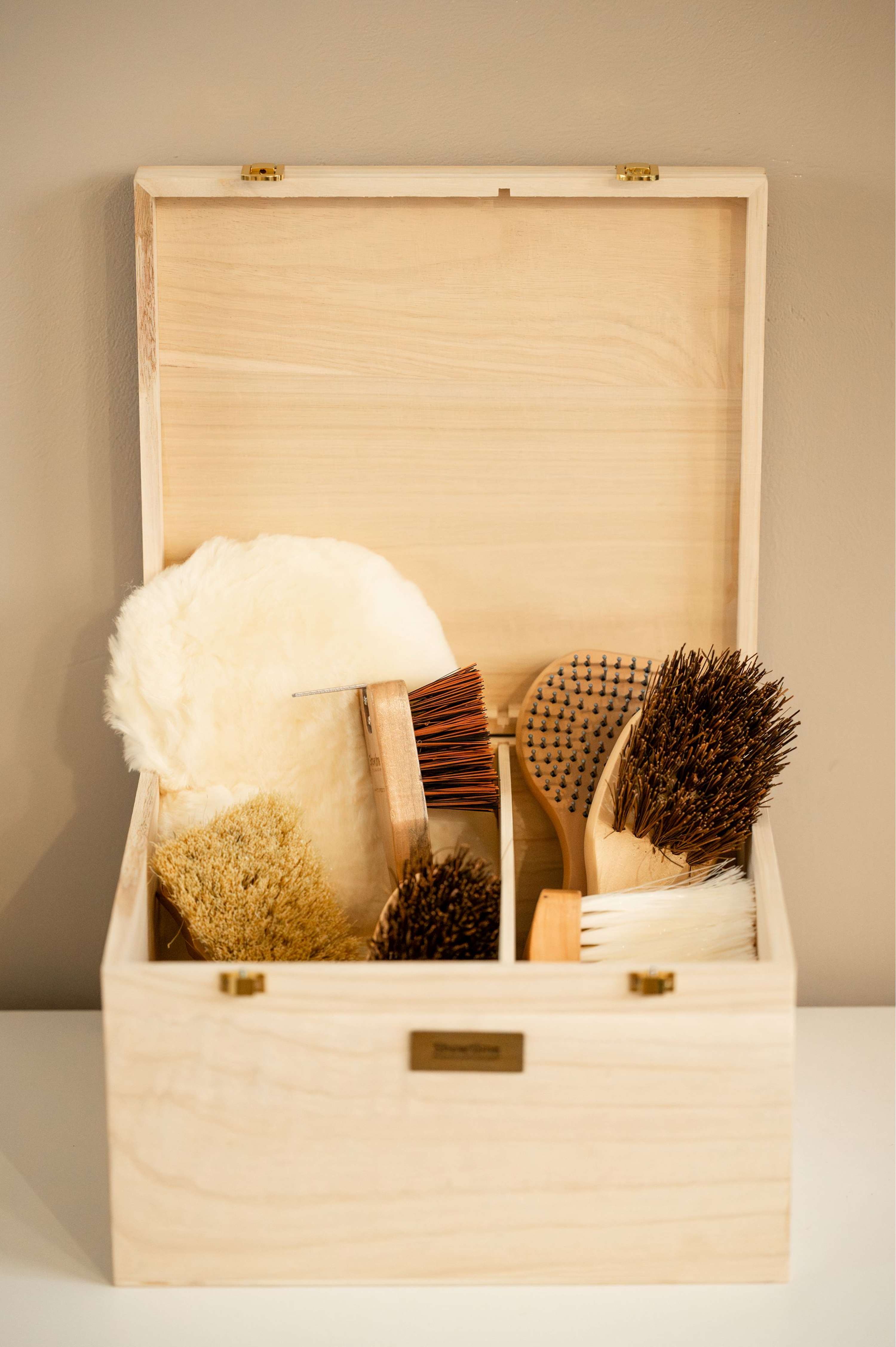 HB Showtime Poetskist Luxe met Borstelset Beige