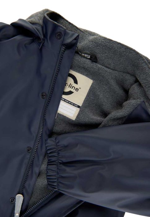PU Rain Set m. fleece str. 110-116