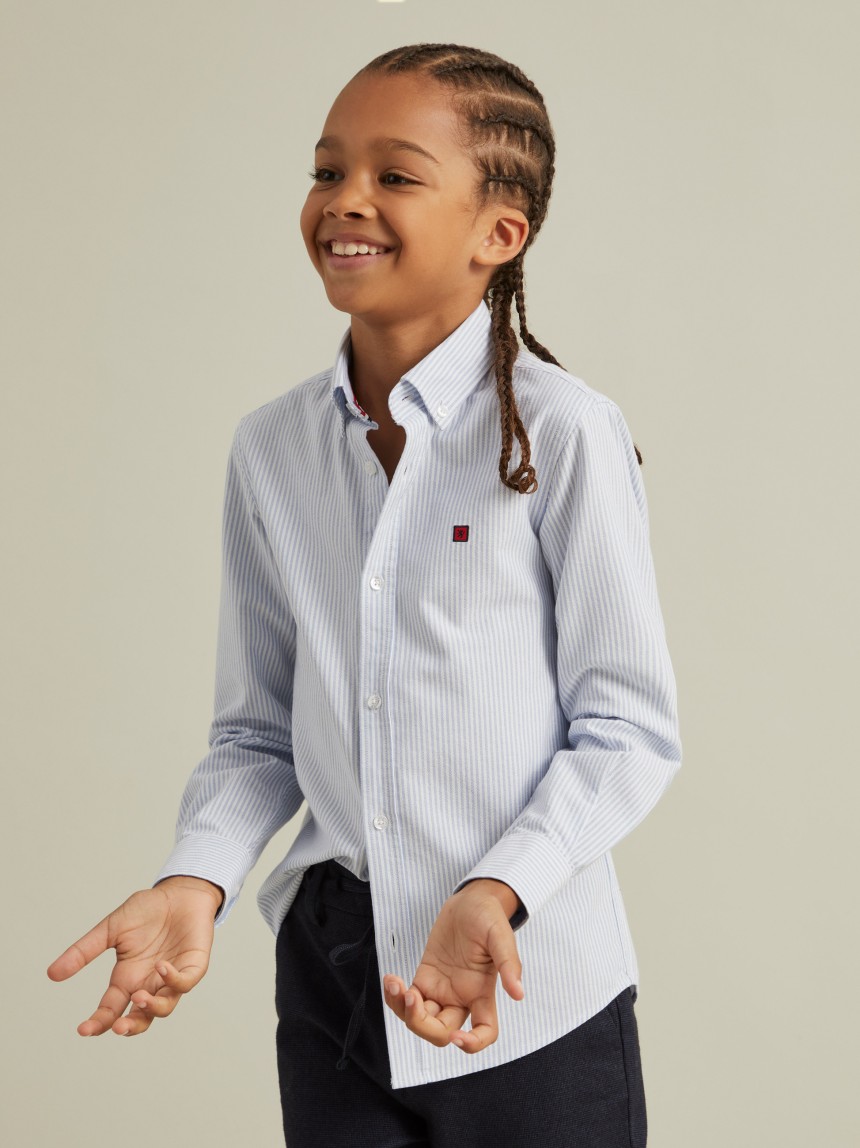 Camisa de riscas 100% algodão