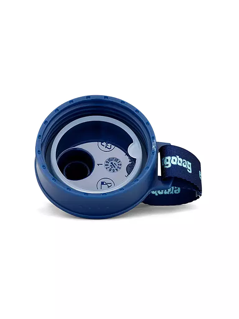 ERGOBAG Edelstahl Trinkflasche 0,5L Blau blau