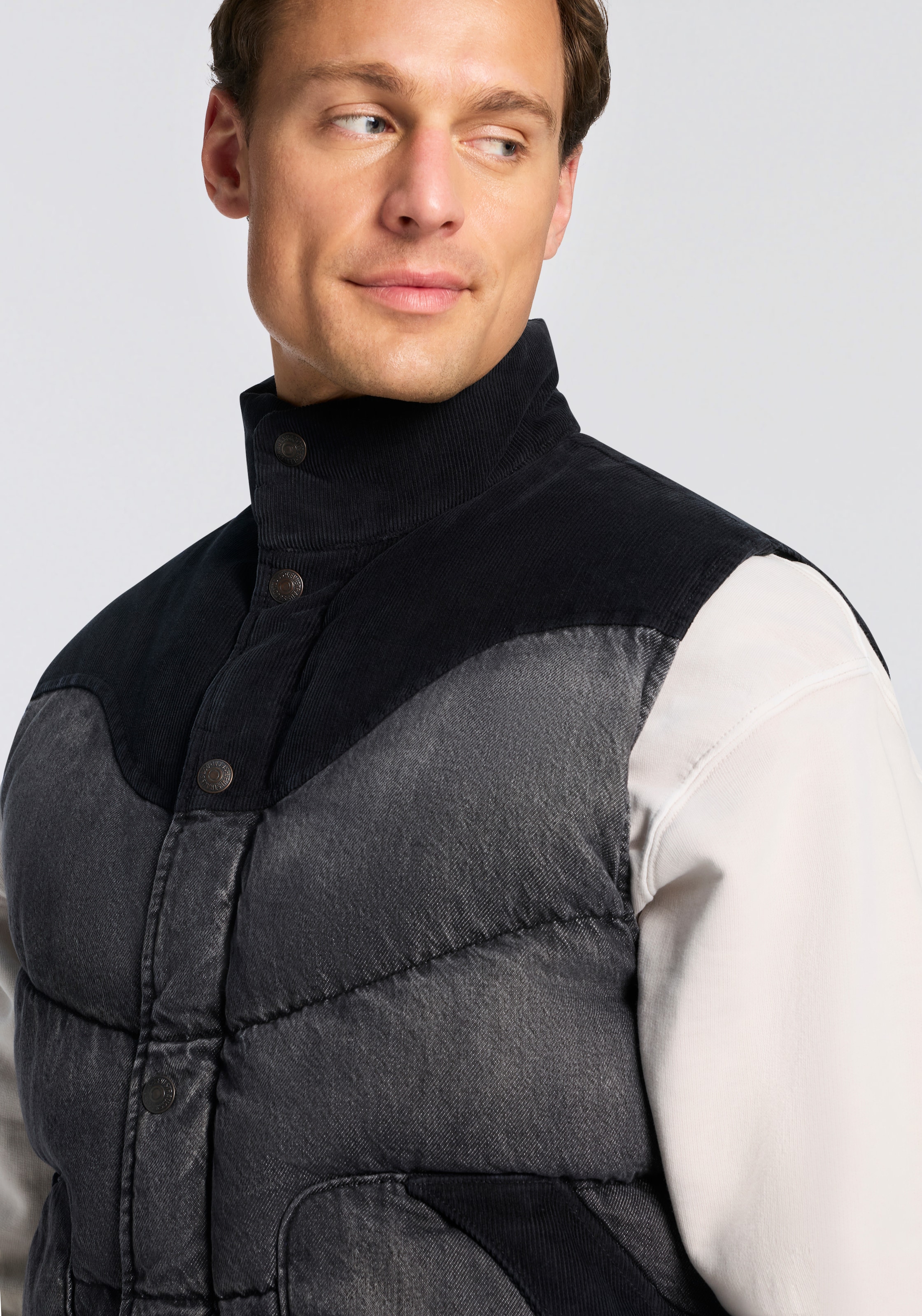 Levi's® Steppweste , Westernstyle