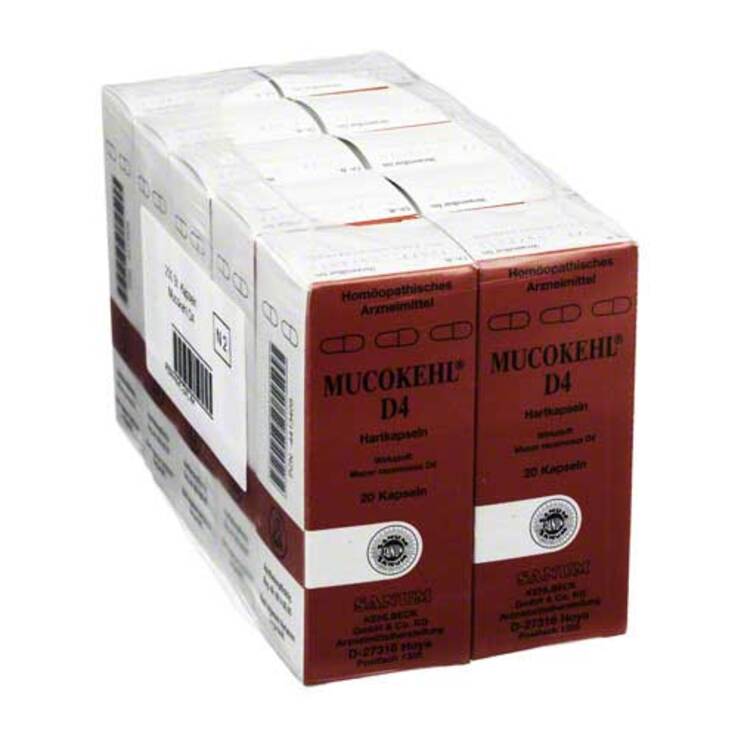 Mucokehl Kapseln D 4, 10X20 St