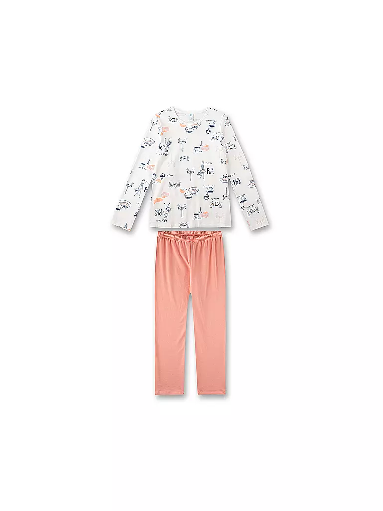 SANETTA Mädchen Pyjama creme