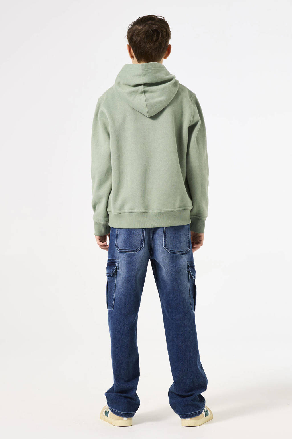 Garcia hoodie met tekst mintgroen