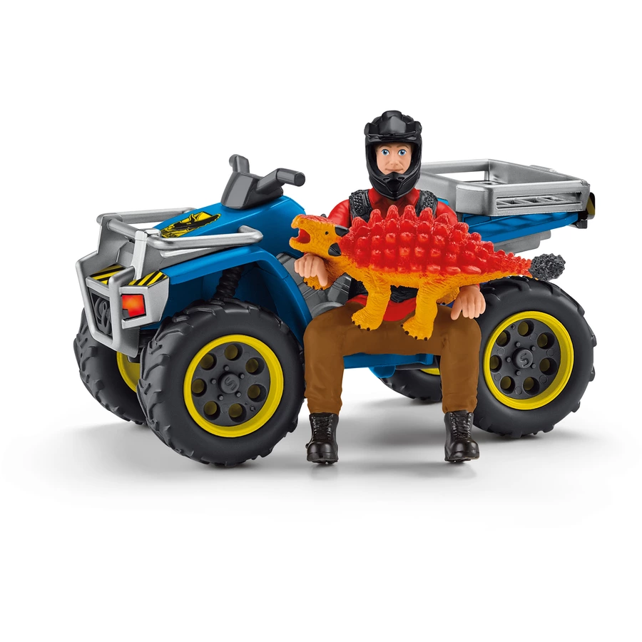 schleich® Spielset Flucht auf Quad vor Velociraptor 41466