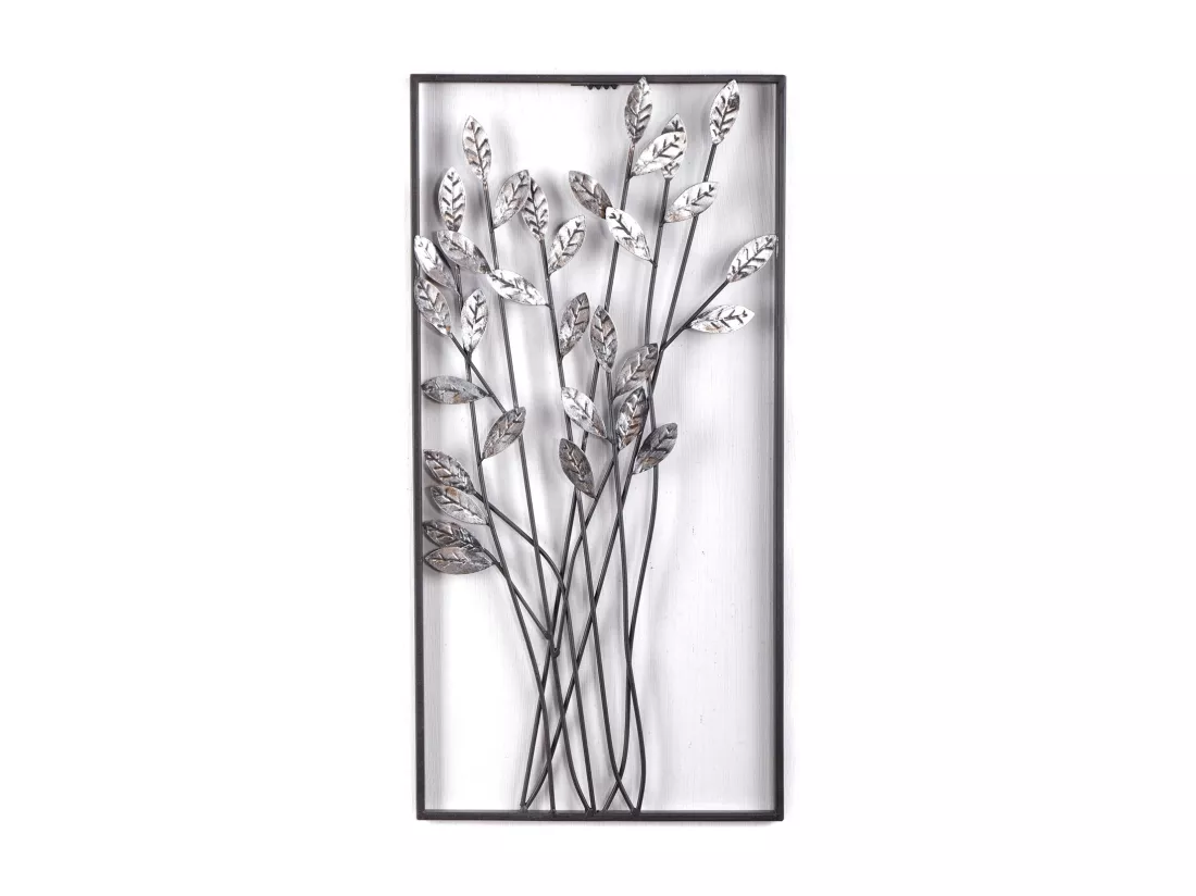 DÉCORATION MURALE Branches Métal argent/brun