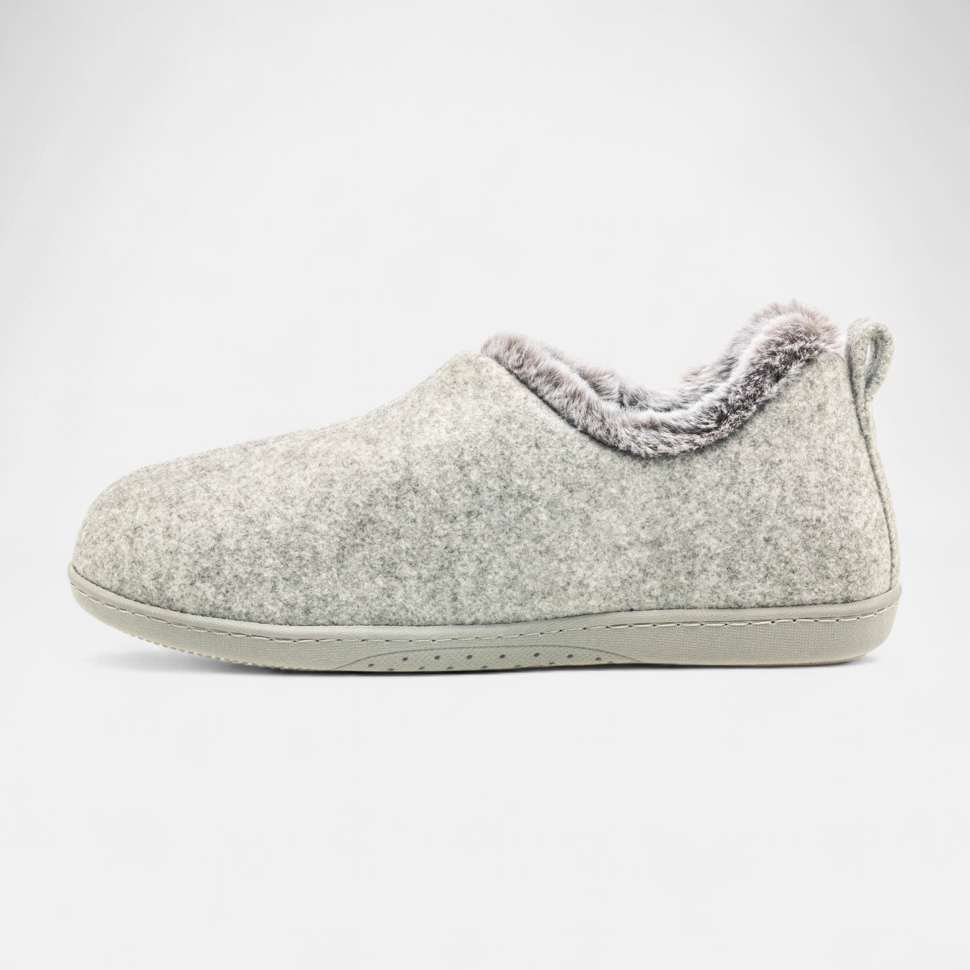 Pantoufles botillons Femme gris