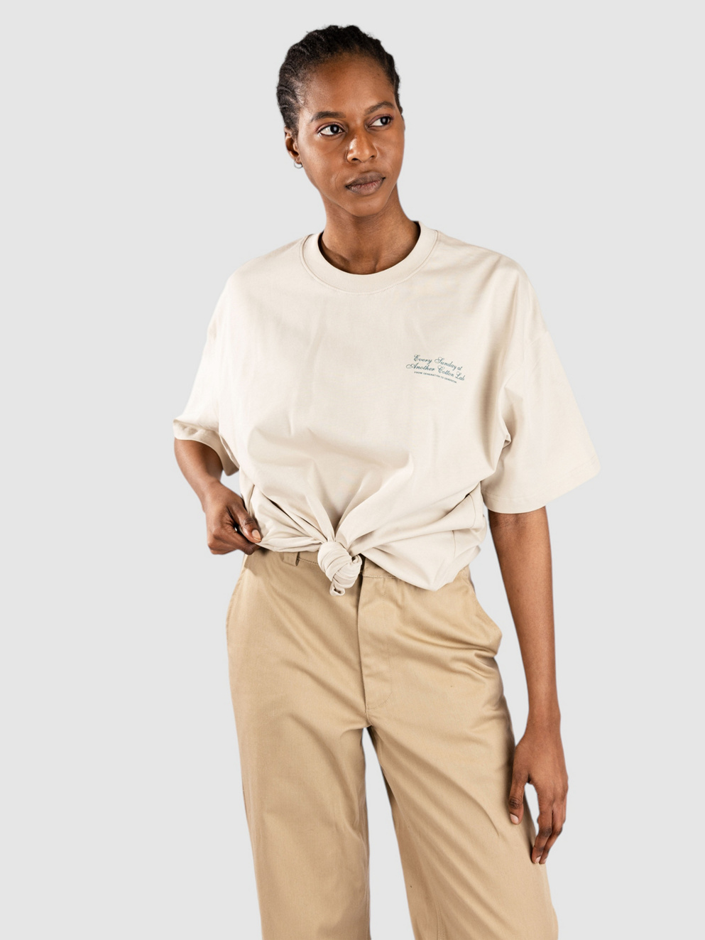 Another Cotton Lab Pie Day T-Shirt off white