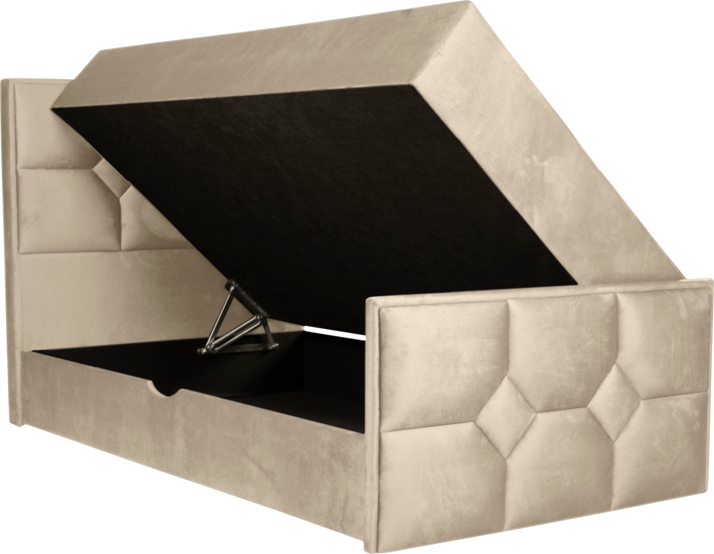 Leonique Boxspringbett »Ambre« mit Taschen-Federkernmatratze