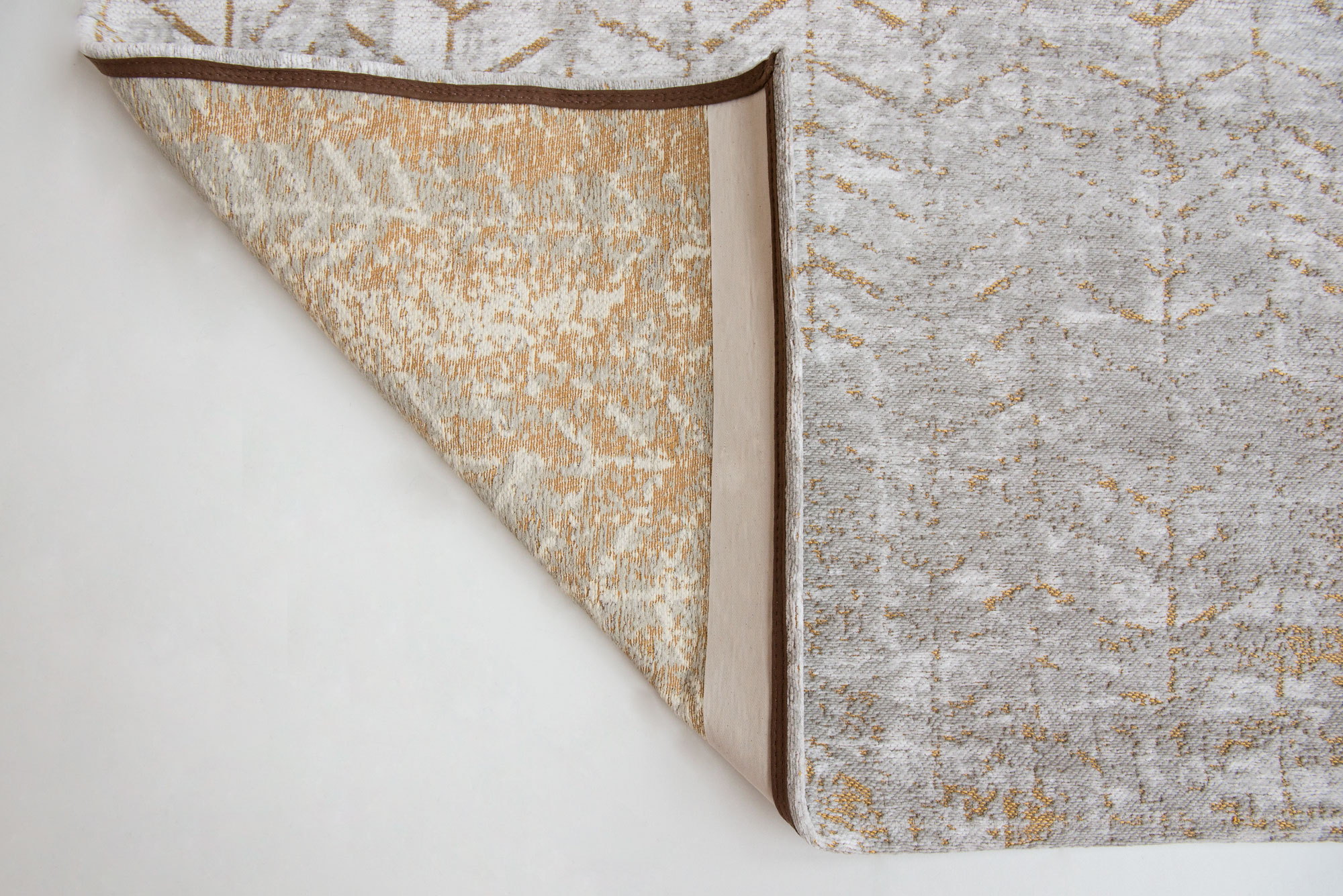Ecorugs vloerkleed Jacob's Ladder goud ∅ 240 cm