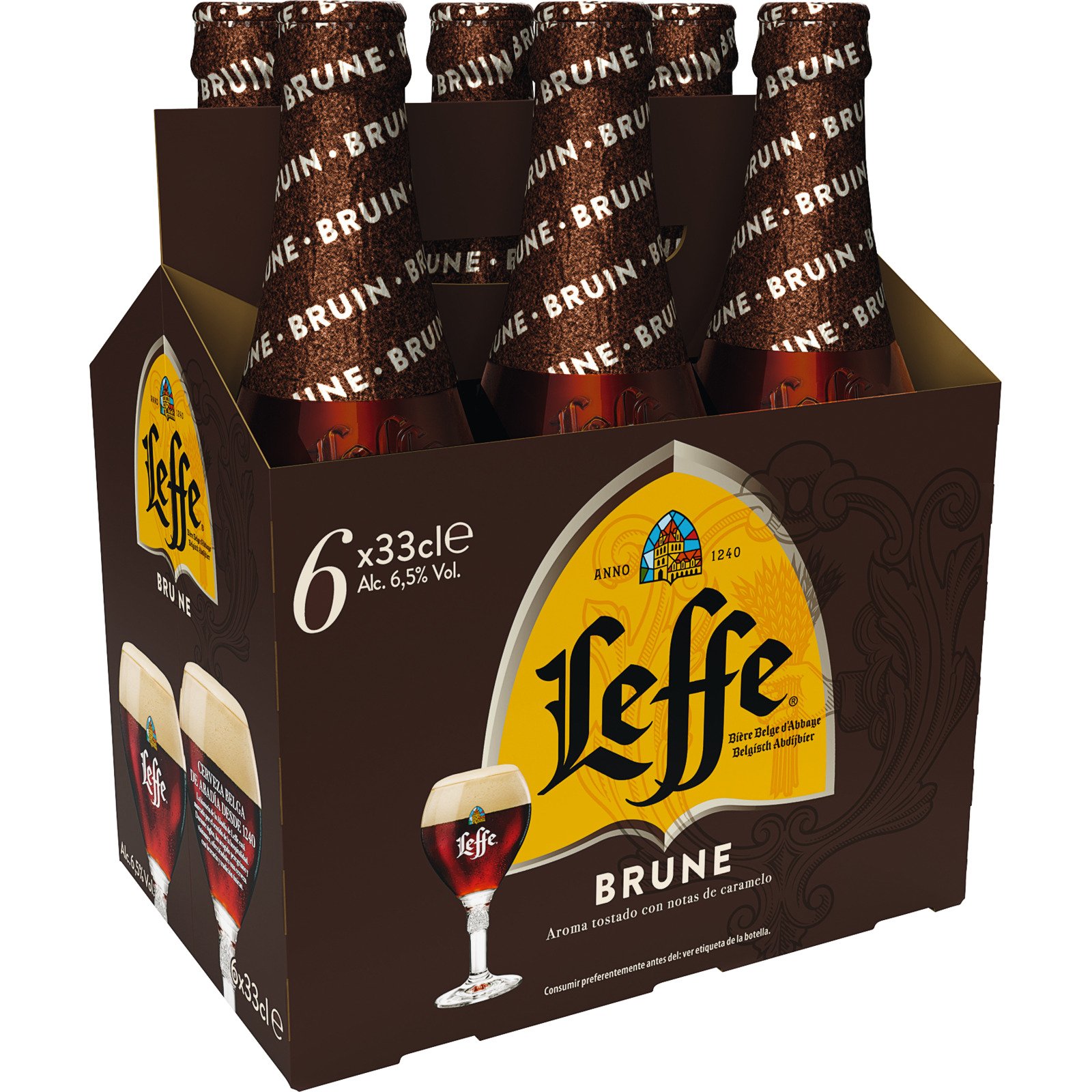 Leffe Brune Bier 6 x 33 cl
