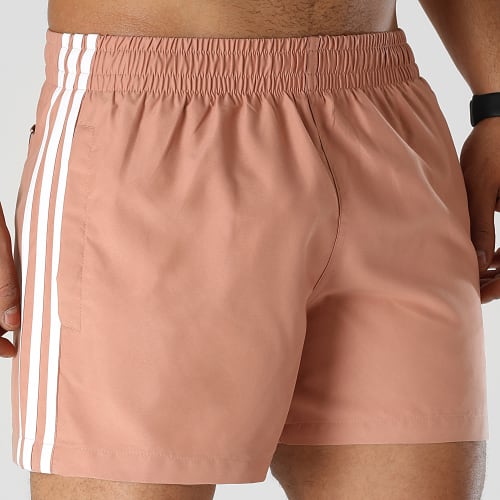 Short De Bain A Bandes H44771 Beige Rosé