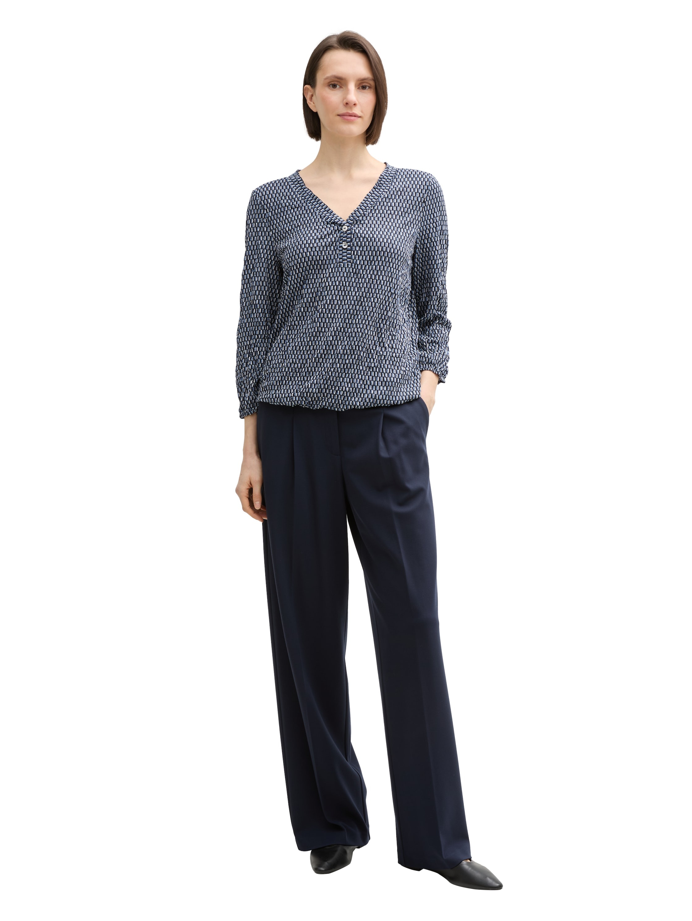 TOM TAILOR Blusenshirt , in Crinkle Optik