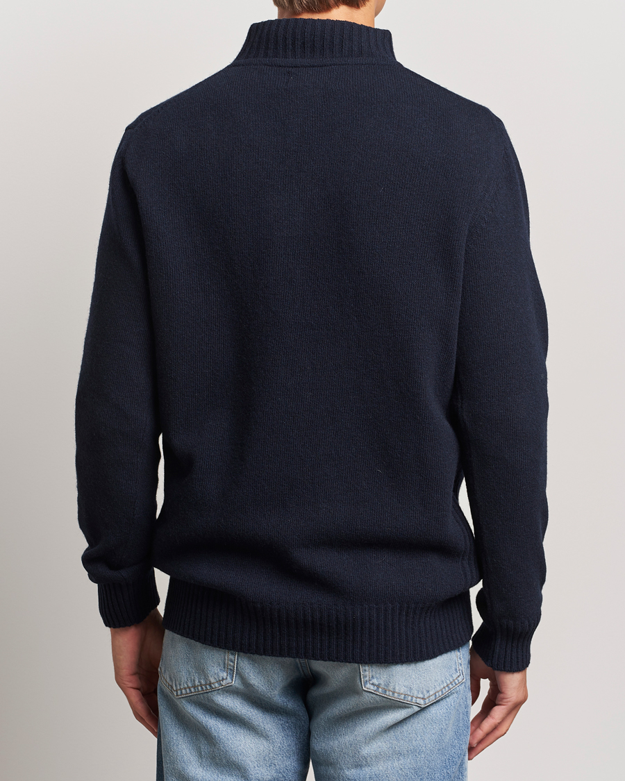 Barbour Lifestyle Essential Lambswool Half Zip Navy