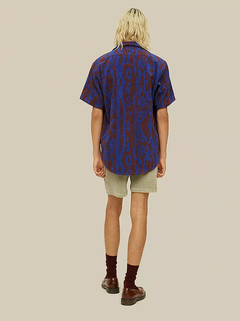 OAS Frottee Poloshirt braun