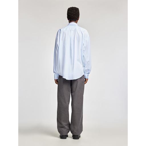 Annarr Volund-Stripe Tex Skjorte, Light Blue Structure, XL