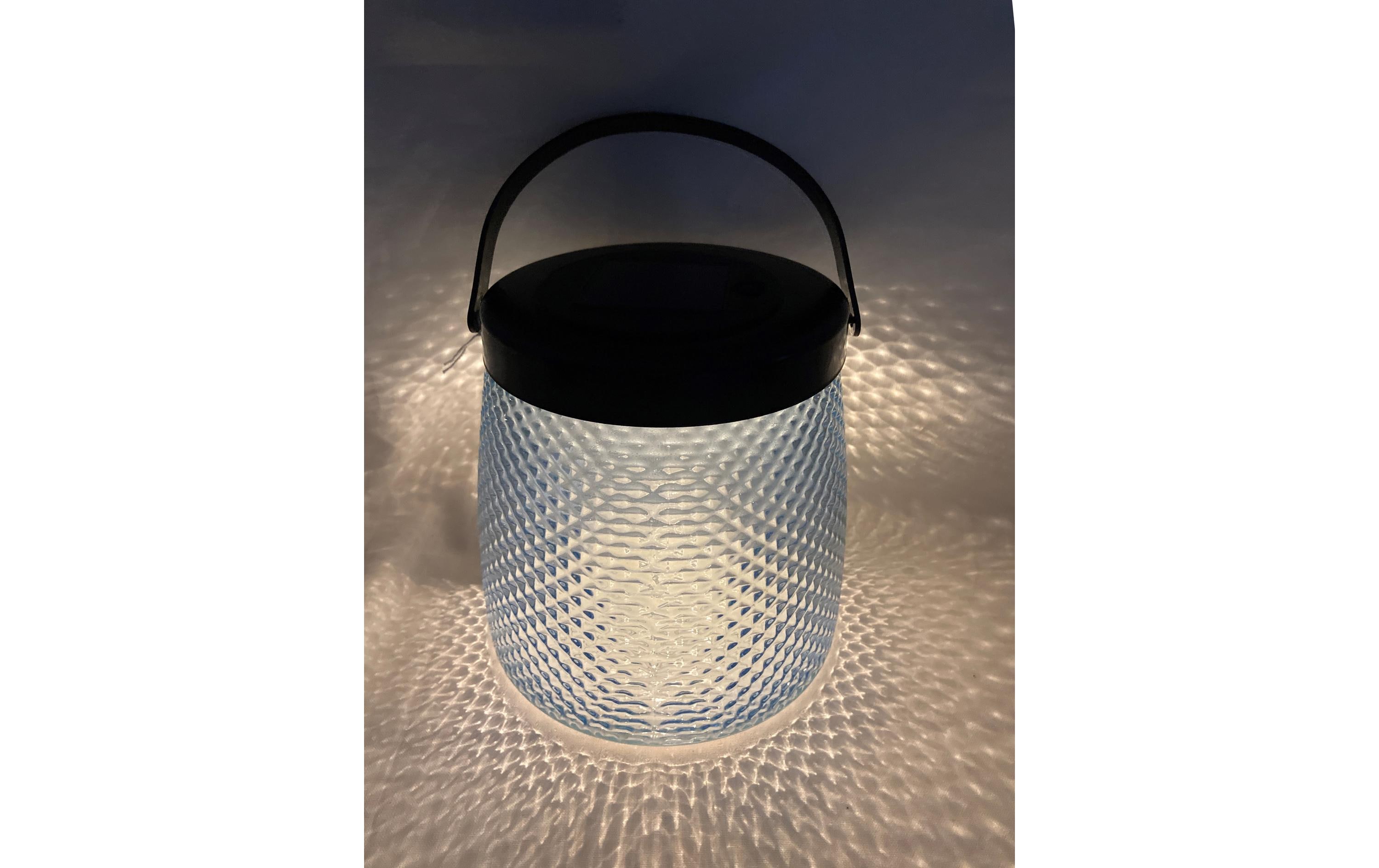 Laterne LED Solar, 15.2 cm, BlauDekorative Laterne