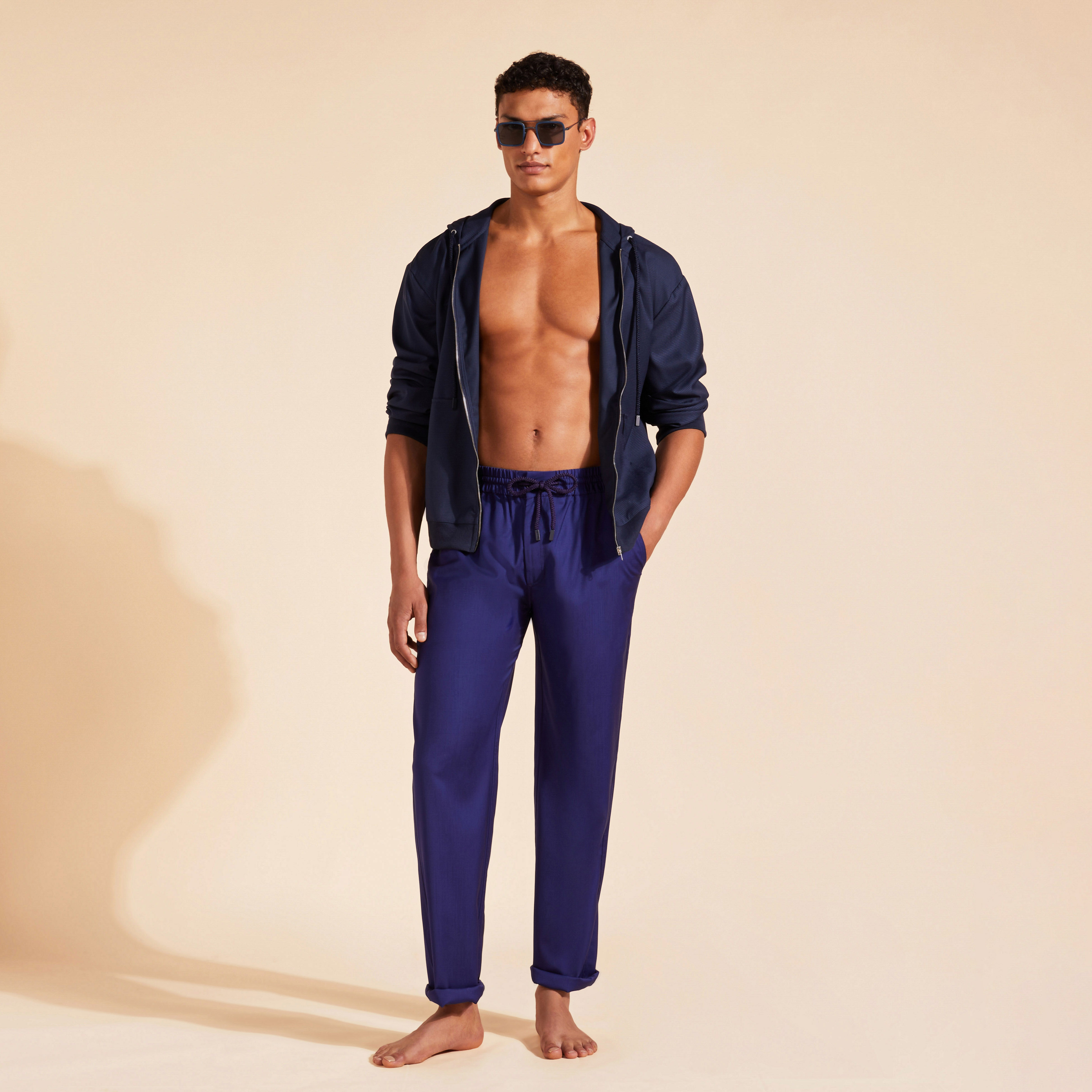 Pantalon en Laine Homme Super 120