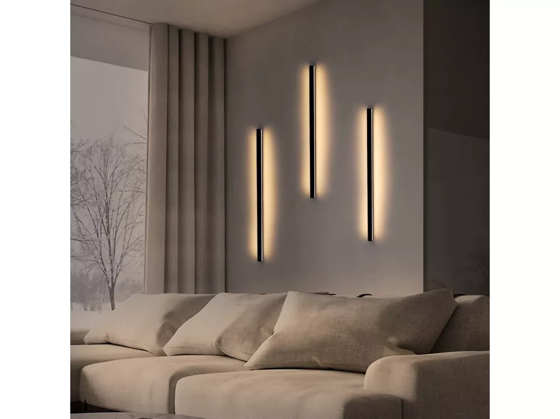 NETTLIFE Applique murale led intérieur - Moderne 80CM 27W couloir up down blanc chaud lampe de couloir lampe